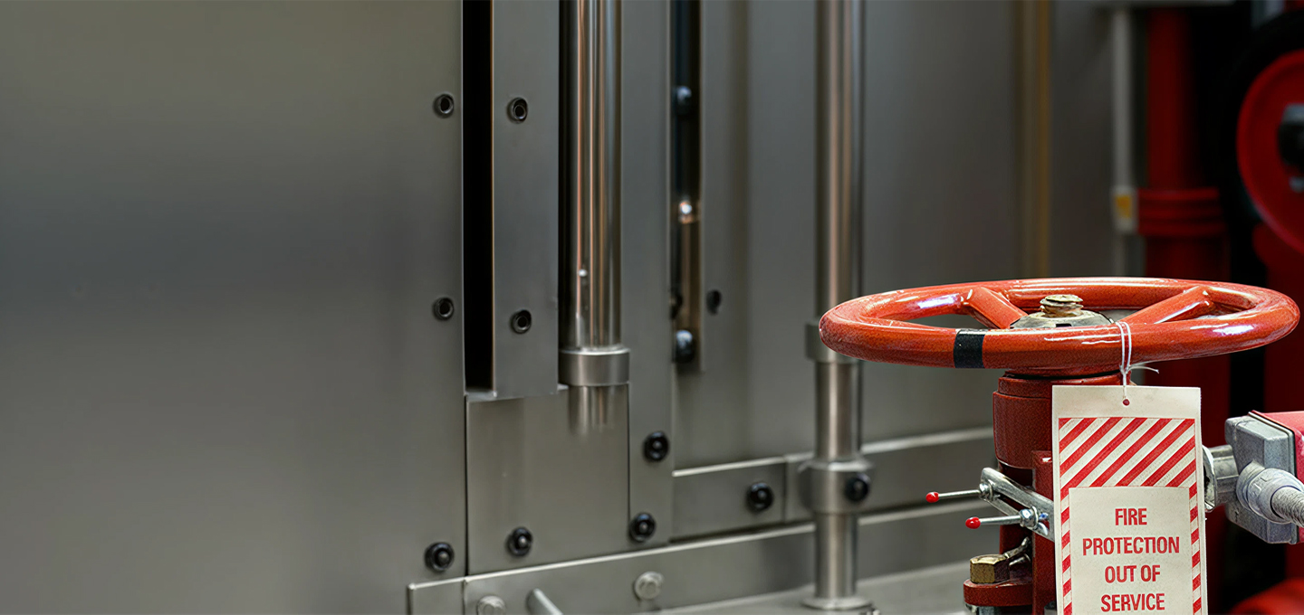 Water main valve with impairment tag