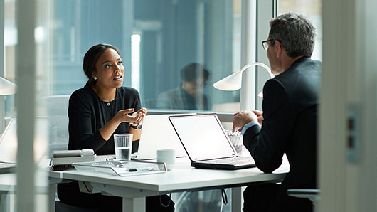 Colleagues in a meeting