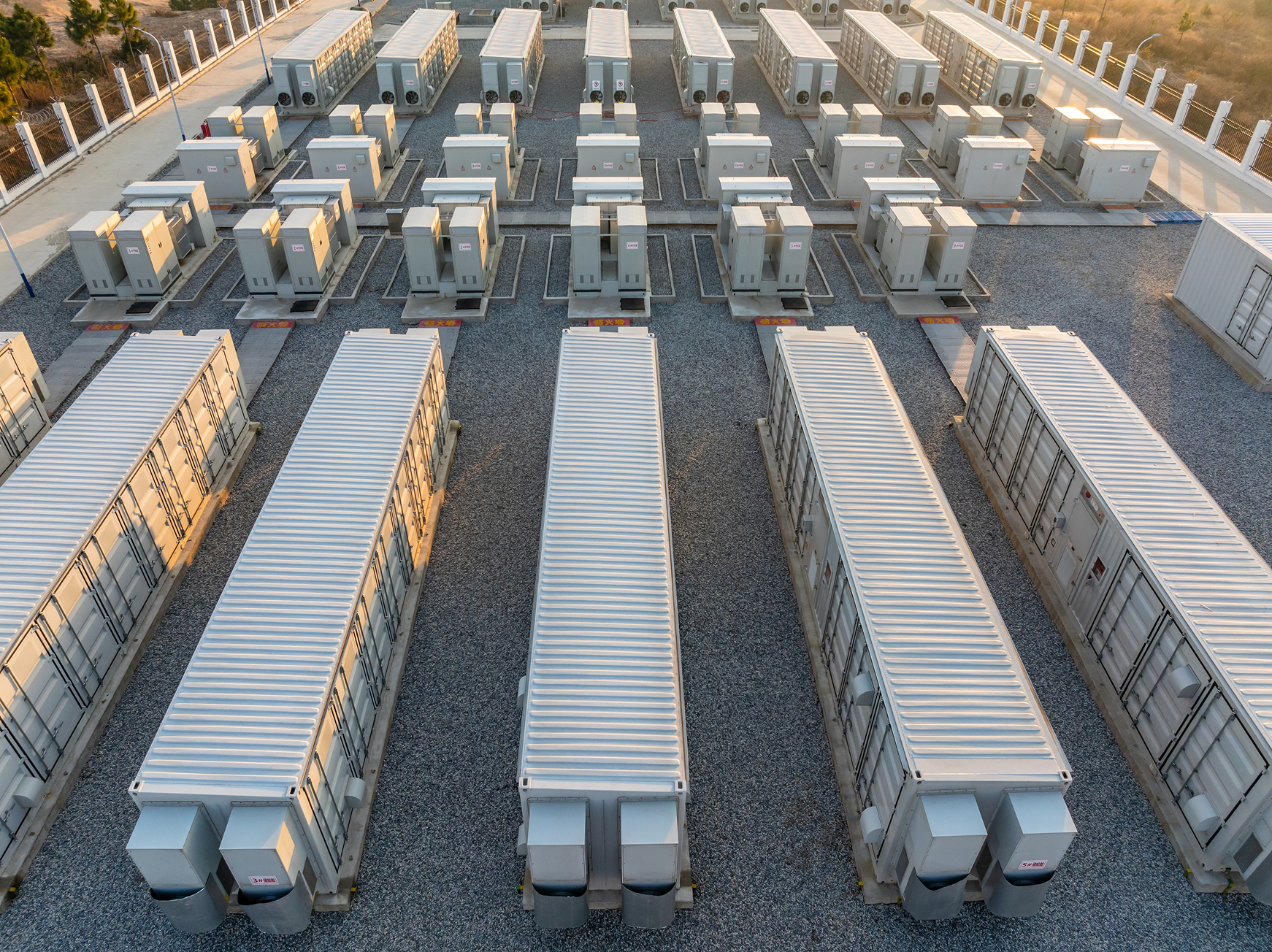 large-scale lithium-ion battery energy storage system with multiple container units for renewable energy integration